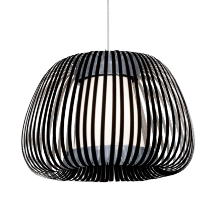 Lámpara Colgante Policarbonato Negro