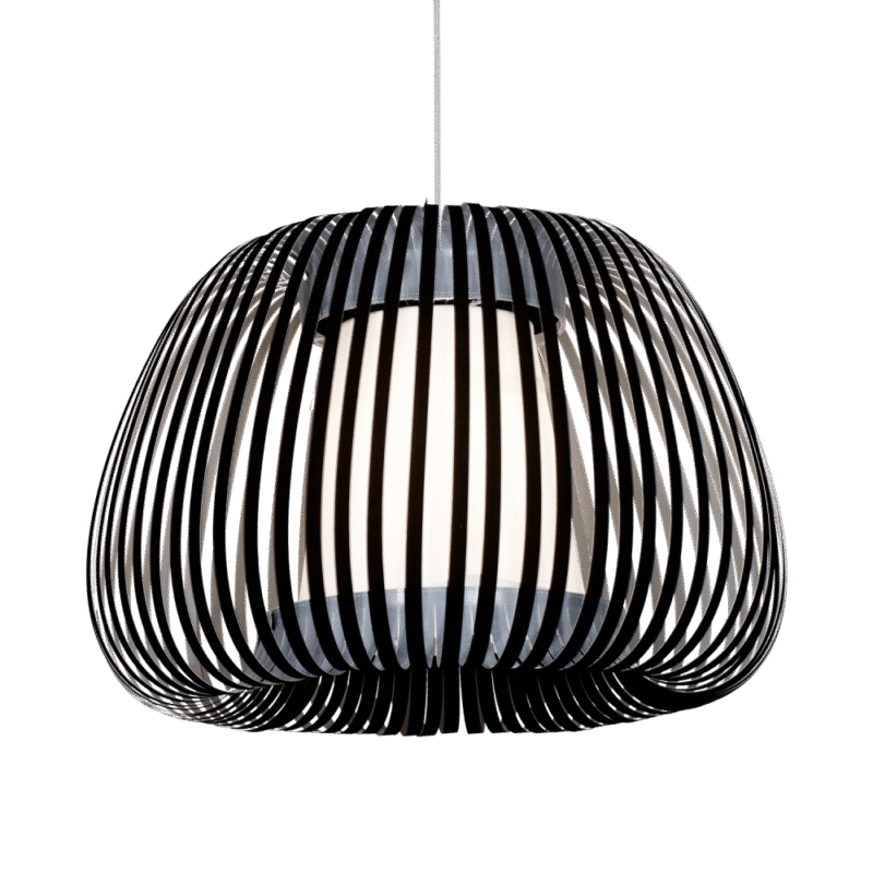 Lámpara Colgante Policarbonato Negro