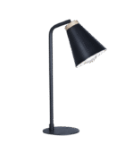 Velador con cabezal orientable combinada Hierro y Madera