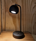 Velador con Cabezal Orientable en Chapa de Hierro Negro - Image 3