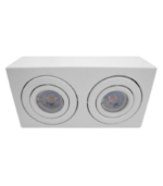 Plafón Cardánico 10/2AP BL · Doble Luz Direccionable en Blanco y Negro