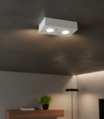 Plafón Cardánico 10/2AP BL · Doble Luz Direccionable en Blanco y Negro - Image 3