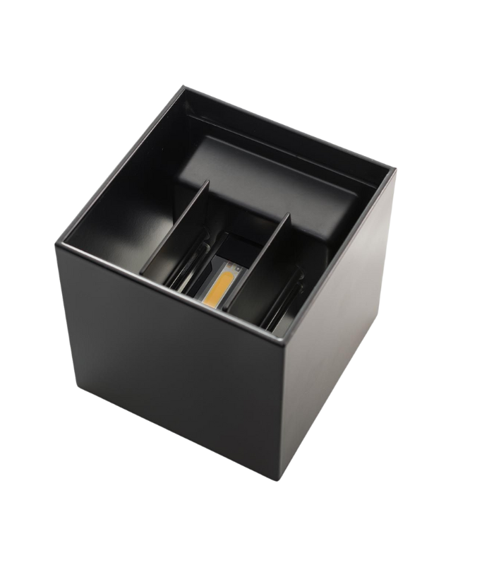 VK-SYMUD PRO-6W-NG-3000K-220V VK-SYMUD PRO NEGRO· Aplique Arquitectónico Doble Emisión Regulable - Image 1