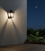 FAROL 48 – Farol de Hierro con Vidrios Transparentes para Lámpara - Image 2