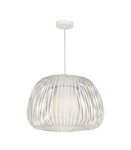 Lámpara Colgante Blanca Policarbonato 50cm