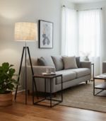 2442 TRÍPODE – Lámpara de Pie Trípode Industrial con Pantallas E27 - Image 2