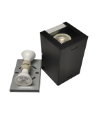 CUBO 2 BIDIRECCIONAL – Aplique de Pared 2 Luces GU10 Negro