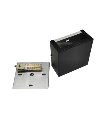 CUBO 4 BIDIRECCIONAL – Aplique de Pared G9 Negro