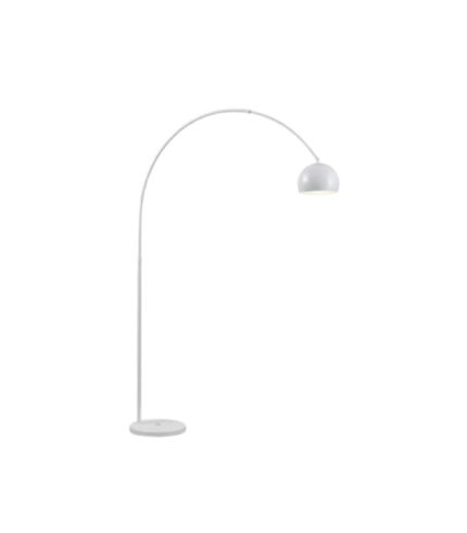 MIRO P MET BLANCO – Lámpara de Pie Telescópica con Pantalla Metálica