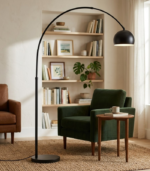 MIRO P MET NEGRO – Lámpara de Pie Telescópica con Pantalla Metálica - Image 2