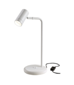 ONA MESA BLANCO – Lámpara de Mesa de Diseño en Hierro y Aluminio