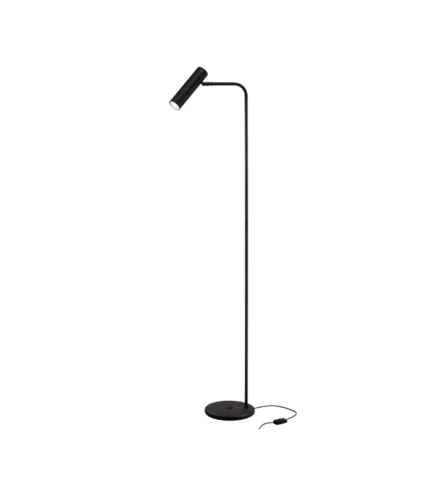 ONA PIE NEGRA – Lámpara de Pie de Diseño en Hierro y Aluminio