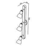 PROMO C208/3 BT – Aplique de Pared 3 Luces GU10 Blanco - Image 3