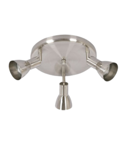 PROMO C208/3R NM – Aplique de Pared 3 Luces GU10 Níquel Mate