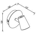 SONATA C955/1 NM – Aplique de Pared 1 Luz Sistema - Image 3