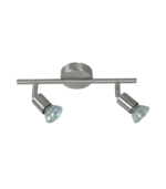 SUPER C900/2 NM – Aplique de Pared 2 Luces Sistema Níquel Mate