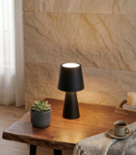 SOFTY NG – Lámpara LED Touch de Mesa Recargable Negro Blanco Dinámico - Image 2