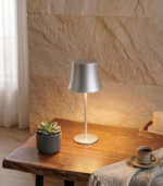 DRES SV – Lámpara LED Touch de Mesa Recargable Gris Blanco Dinámico - Image 2