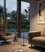 CAVIA DE PIE NEGRO – Lámpara de Pie Minimalista GU10 - Image 3