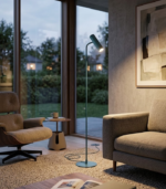 CAVIA DE PIE PETRÓLEO – Lámpara de Pie Minimalista GU10 - Image 3