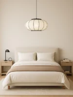 AURA NIMBUS 45 – Colgante de Hierro y Gasa Natural E27 Regulable - Image 2