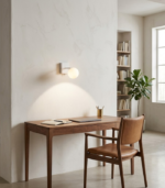 BUDA 1 BL – Aplique de Pared Blanco con Cabezal Móvil - Image 2