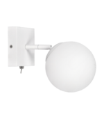 BUDA 1 BL – Aplique de Pared Blanco con Cabezal Móvil