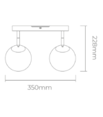 BUDA 2 NG – Aplique de Pared Negro Doble con Cabezal Móvil - Image 3
