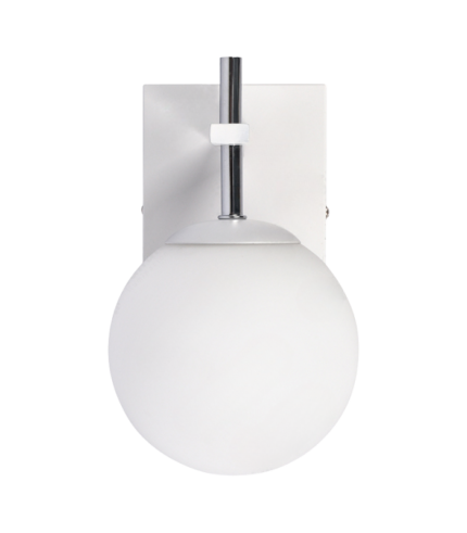 FIORE 1 BL – Aplique de Pared Blanco con Tulipa Opalina