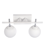 FIORE 2 BL – Aplique de Pared Blanco Doble con Tulipas Opalinas
