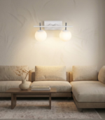 FIORE 2 BL – Aplique de Pared Blanco Doble con Tulipas Opalinas - Image 2