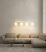 FIORE 4 BL – Aplique de Pared Blanco Cuádruple con Tulipas Opalinas - Image 2