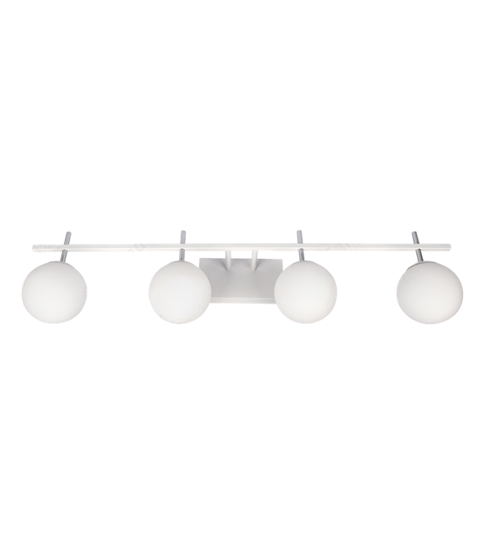 FIORE 4 BL FIORE 4 BL – Aplique de Pared Blanco Cuádruple con Tulipas Opalinas - Image 1