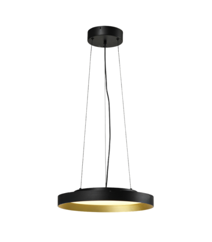 TITAN COLG NG y OA 30 – Colgante LED Negro y Oro Antiguo 30W
