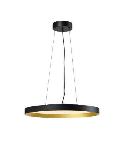 TITAN COLG NG y OA 40 – Colgante LED Negro y Oro Antiguo 40W