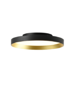 TITAN NG-OA 30 – Plafón LED Redondo Negro y Oro Antiguo