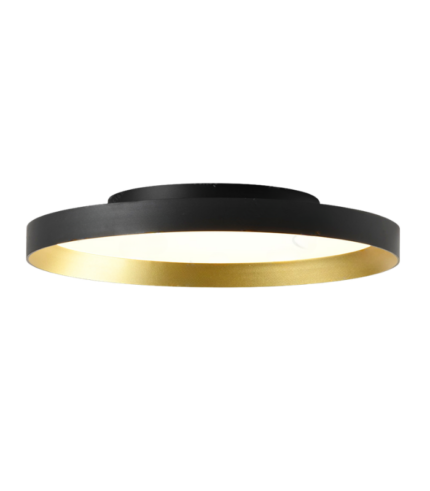 TITAN NG-OA 50 – Plafón Redondo Negro y Oro Antiguo LED 50W