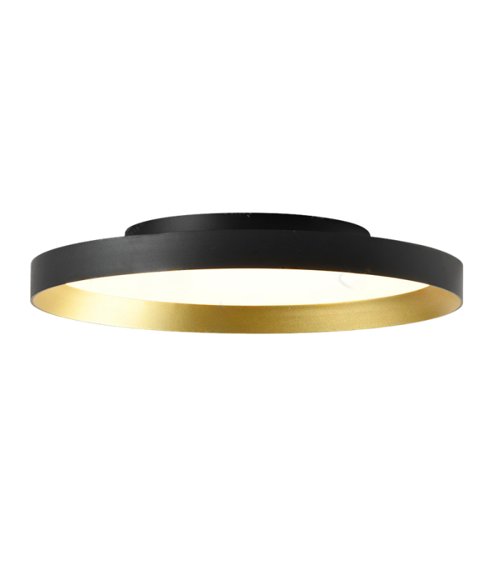 TITAN NG-OA 50 TITAN NG-OA 50 – Plafón Redondo Negro y Oro Antiguo LED 50W - Image 1