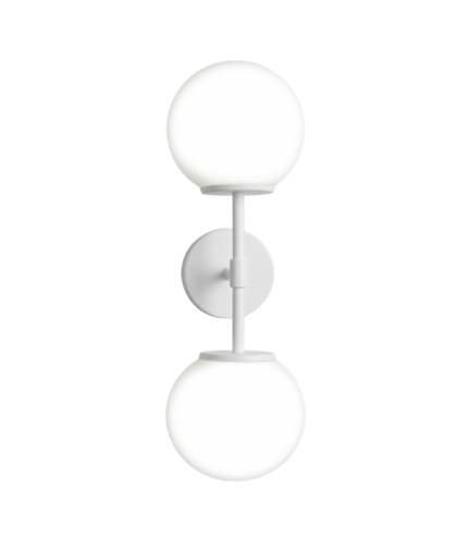 WORLD C/BARRAL BLANCO MATE – Aplique Doble Opal Satinado