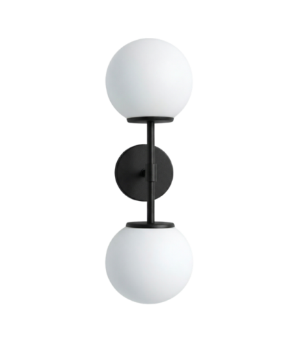 WORLD C/BARRAL NEGRO MATE – Aplique Doble Opal Satinado