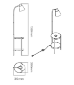 CUNA – Lámpara de Pie Industrial con Carga Inalámbrica - Image 3