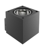 KALU 2.0 C UNI GRIS – Aplique Cuadrado Unidireccional GU10