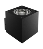KALU 2.0 C UNI NEGRO – Aplique Cuadrado Unidireccional GU10
