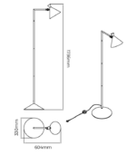 NOVEN – Lámpara de Pie Minimalista Negro Mate con Cabezal Orientable - Image 3
